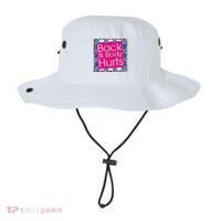 Funny Back Body Hurts Quote Workout Gym Bucket Hat thumb 0