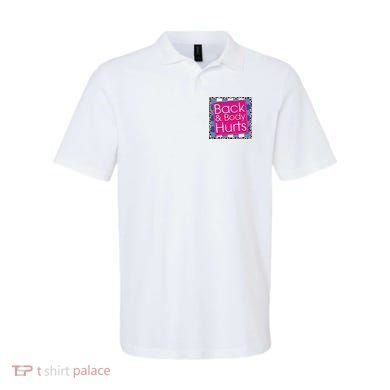 Funny Back Body Hurts Quote Workout Gym Polo