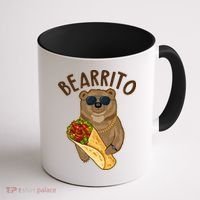 Funny Bearrito Bear Coffee Mug thumb 1