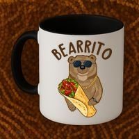 Funny Bearrito Bear Coffee Mug thumb 2