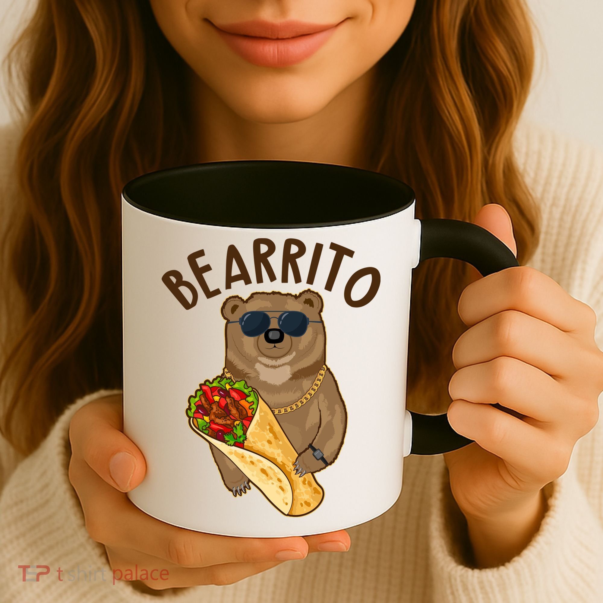 Funny Bearrito Bear Coffee Mug