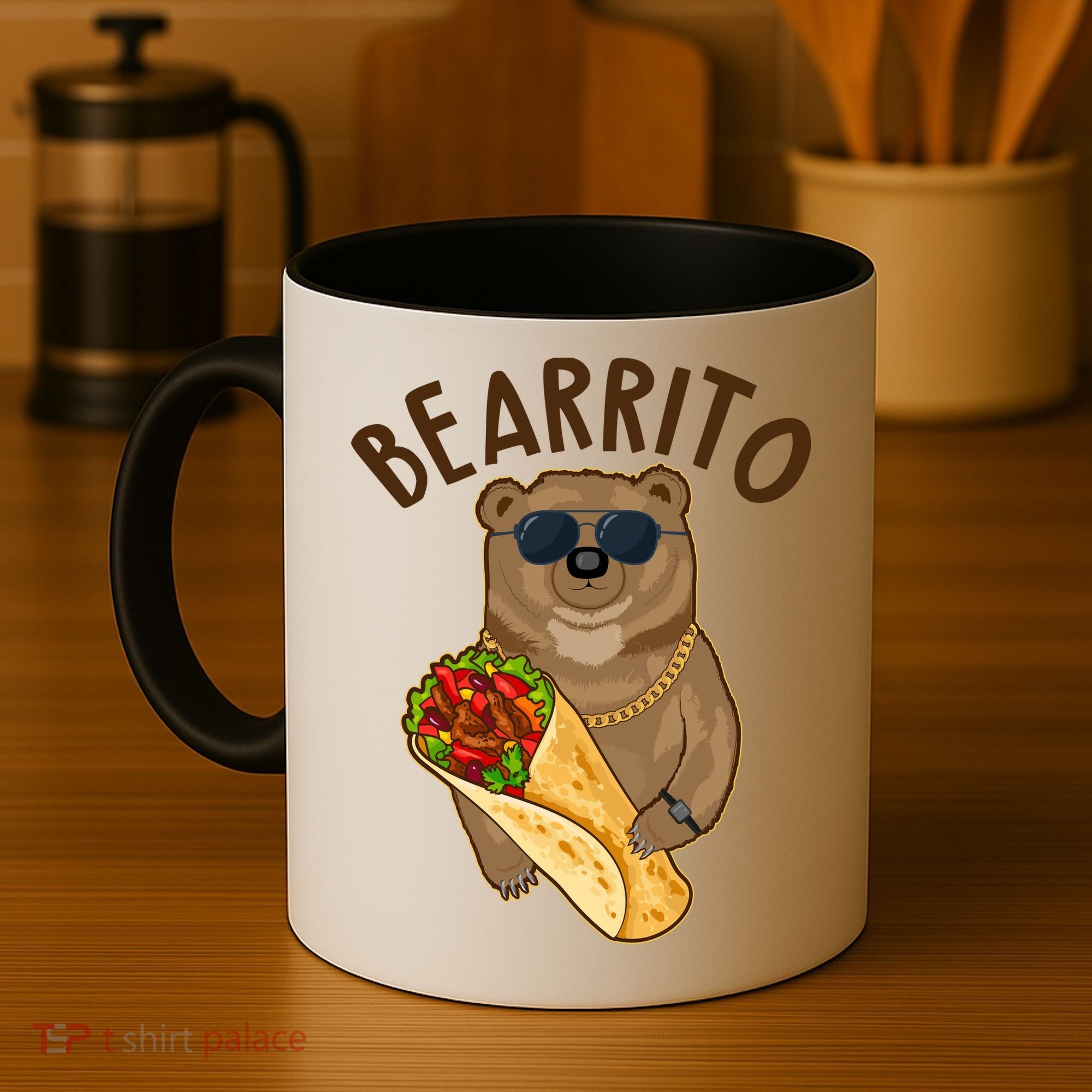Funny Bearrito Bear Coffee Mug