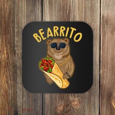 Funny Bearrito Bear Coaster