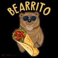 Funny Bearrito Bear Women's Hoodie thumb 2