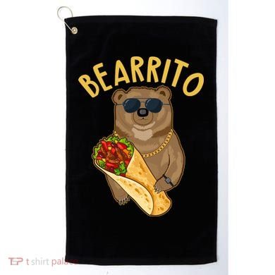 Funny Bearrito Bear Golf Towel