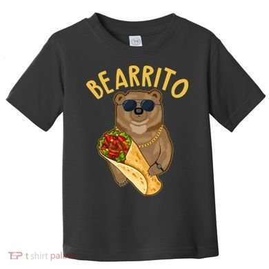 Funny Bearrito Bear Toddler T-Shirt