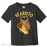 Funny Bearrito Bear Toddler T-Shirt thumb 0