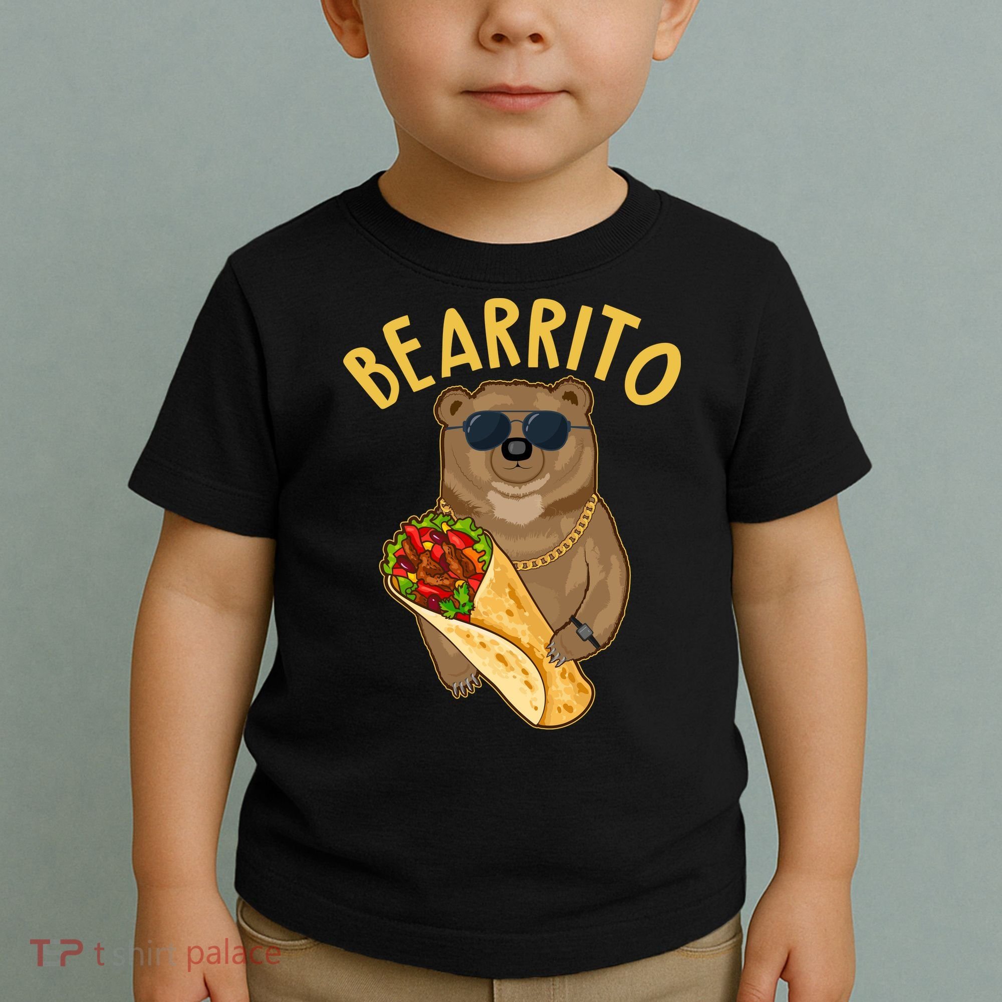 Funny Bearrito Bear Toddler T-Shirt