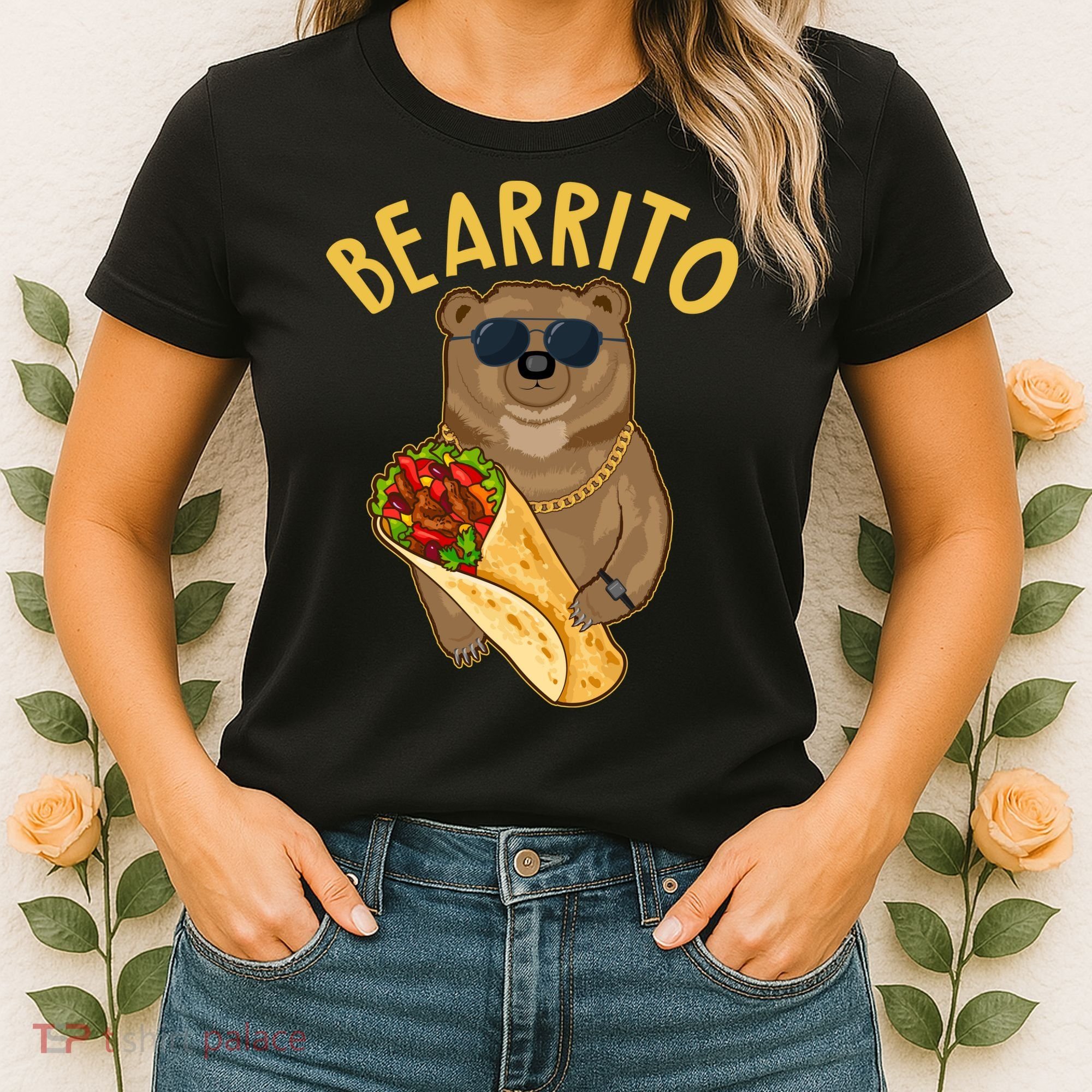 Funny Bearrito Bear Women's T-Shirt