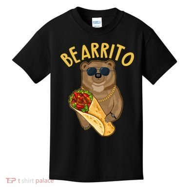 Funny Bearrito Bear Kids T-Shirt