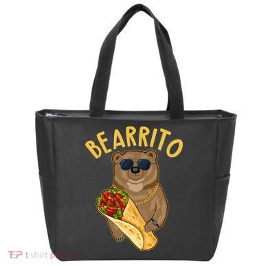 Funny Bearrito Bear Tote Bag