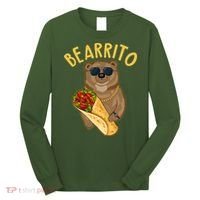 Funny Bearrito Bear Long Sleeve Shirt thumb 0