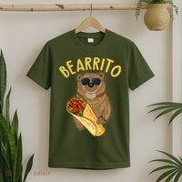 Funny Bearrito Bear T-Shirt thumb 2