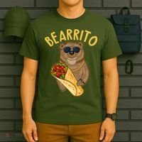 Funny Bearrito Bear T-Shirt thumb 6