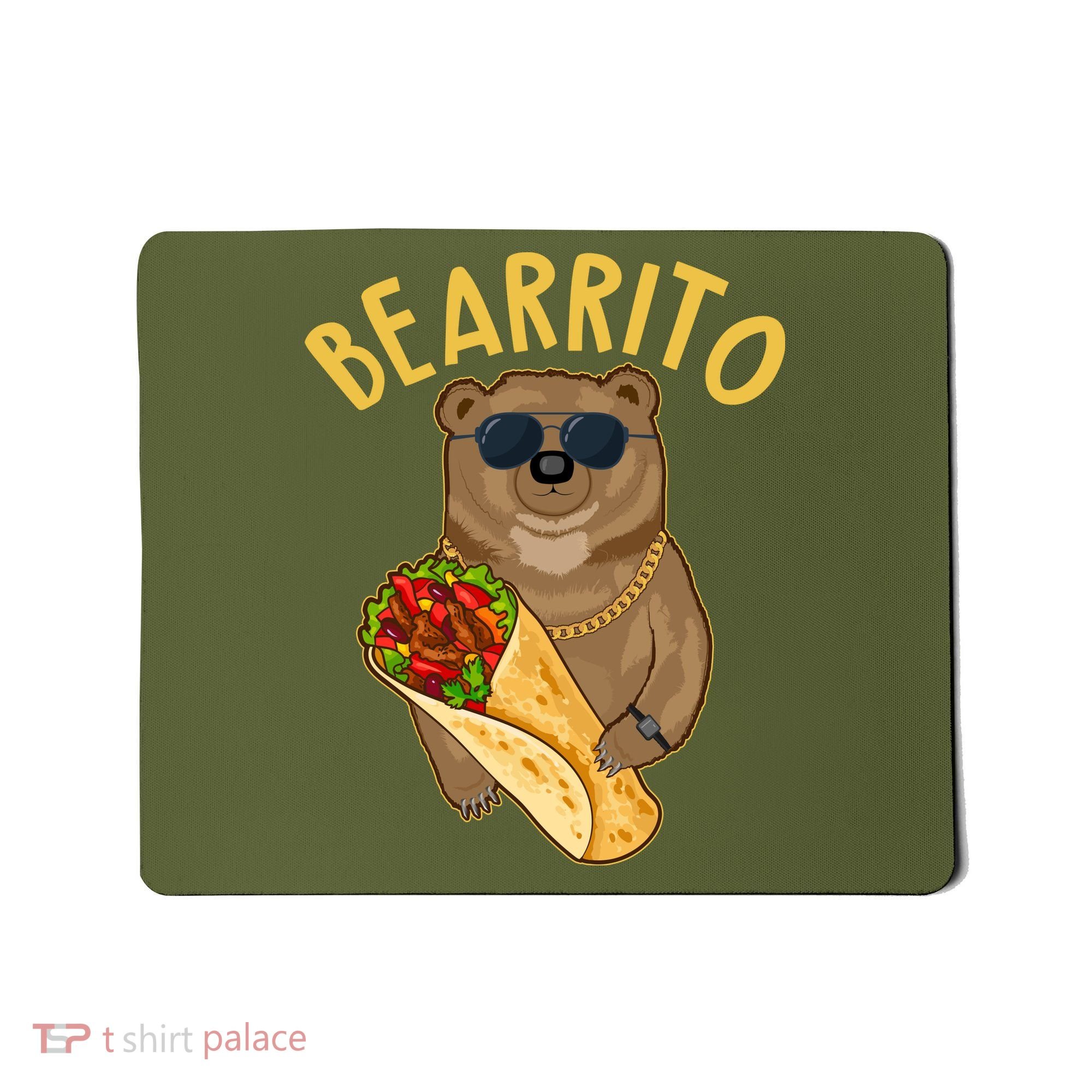 Funny Bearrito Bear Mousepad