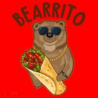 Funny Bearrito Bear Santa Hat thumb 1