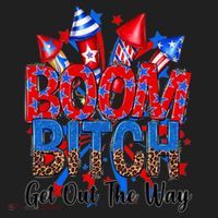 Funny Boom Bitch Get Out The Way Women's Sweatshirt thumb 2