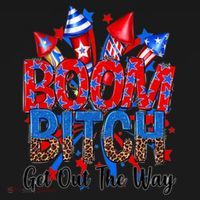 Funny Boom Bitch Get Out The Way Coaster thumb 2