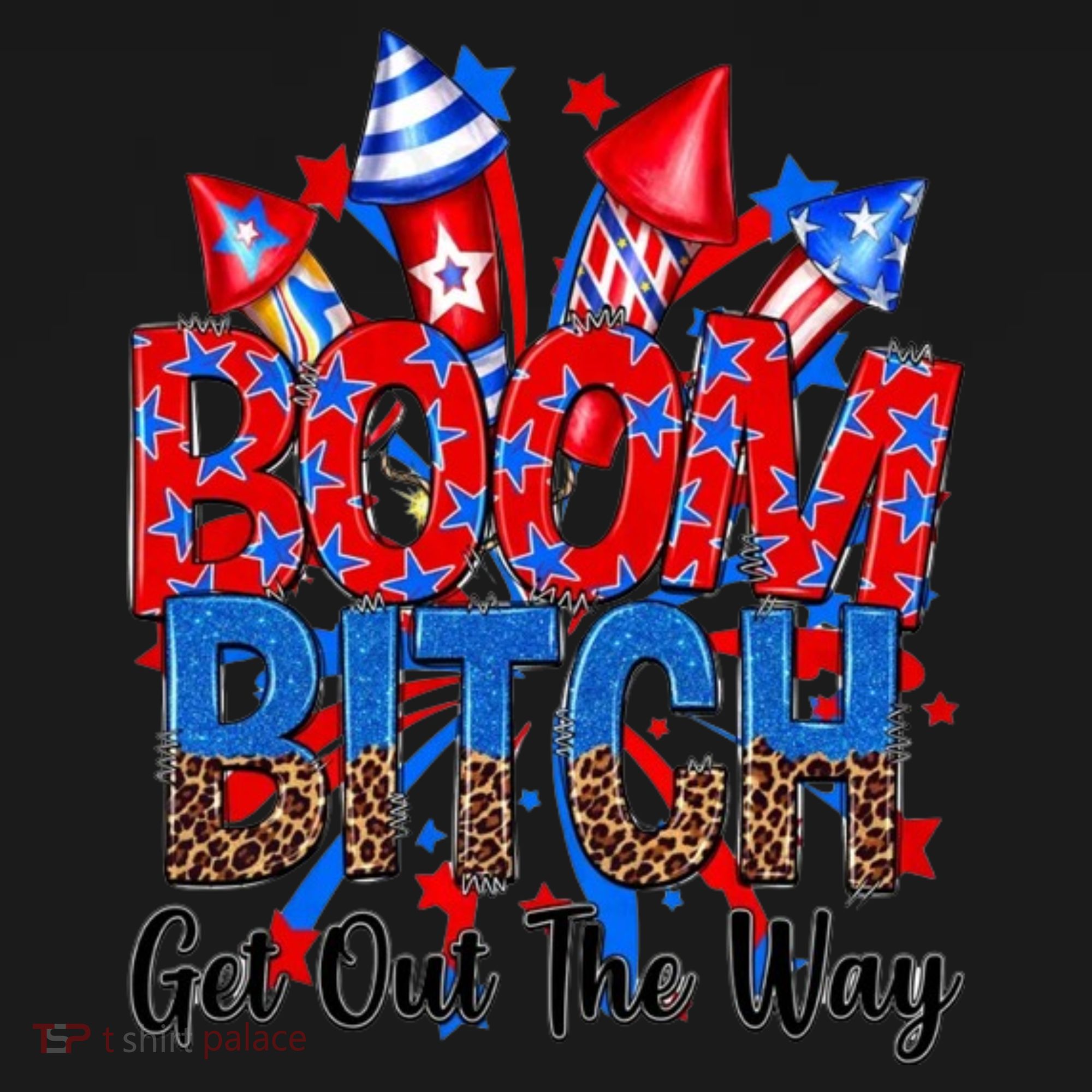Funny Boom Bitch Get Out The Way Coaster