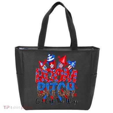 Funny Boom Bitch Get Out The Way Tote Bag