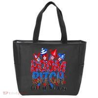 Funny Boom Bitch Get Out The Way Tote Bag thumb 0