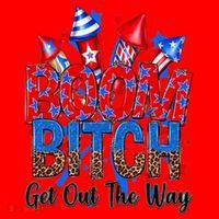 Funny Boom Bitch Get Out The Way Santa Hat thumb 1