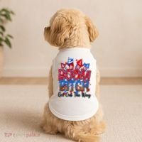 Funny Boom Bitch Get Out The Way Doggie Tank thumb 2