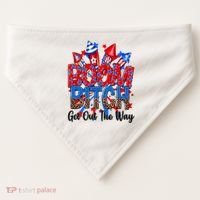 Funny Boom Bitch Get Out The Way USA-Made Doggie Bandana thumb 0