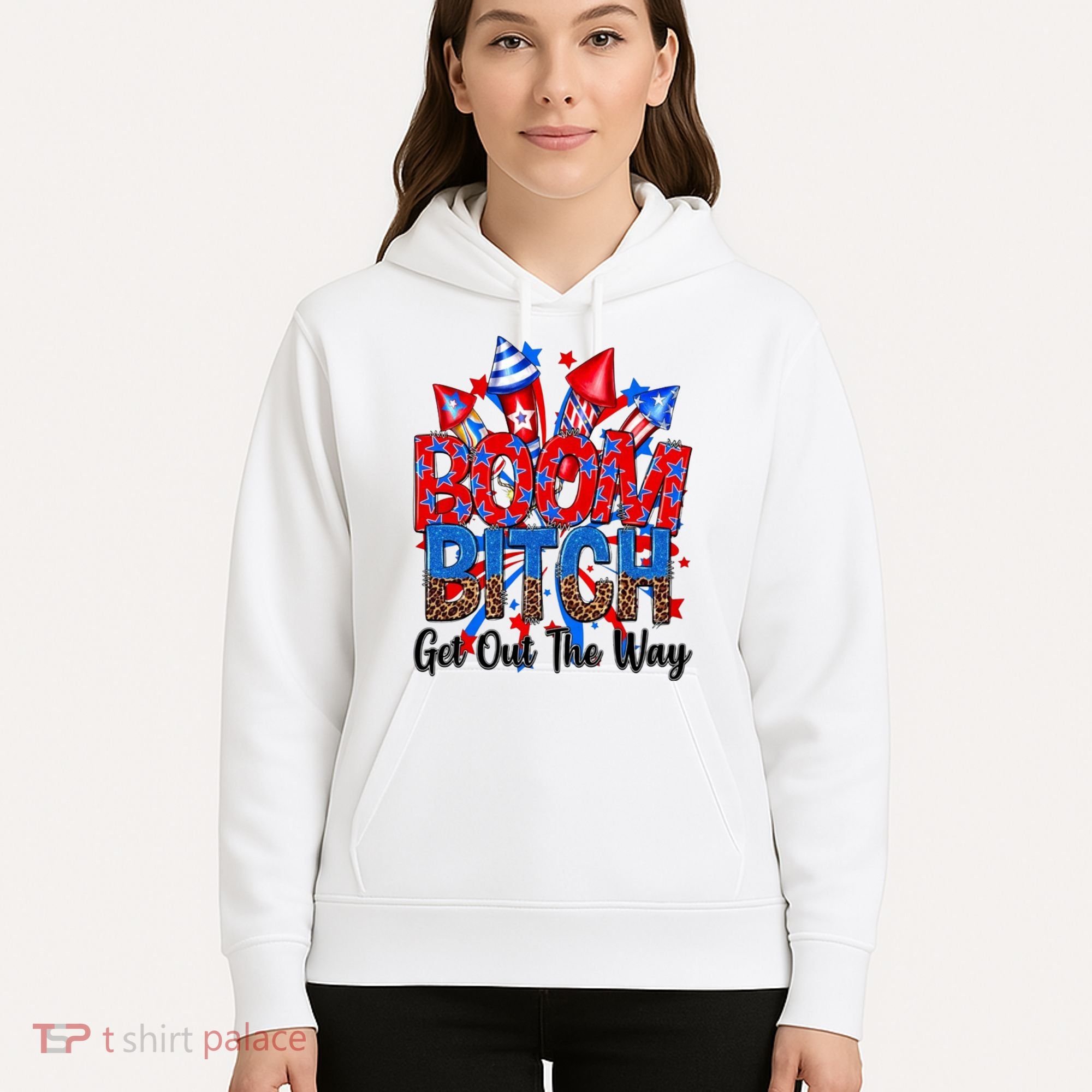 Funny Boom Bitch Get Out The Way Hoodie