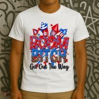 Funny Boom Bitch Get Out The Way T-Shirt thumb 3