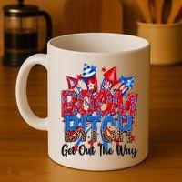 Funny Boom Bitch Get Out The Way Coffee Mug thumb 4