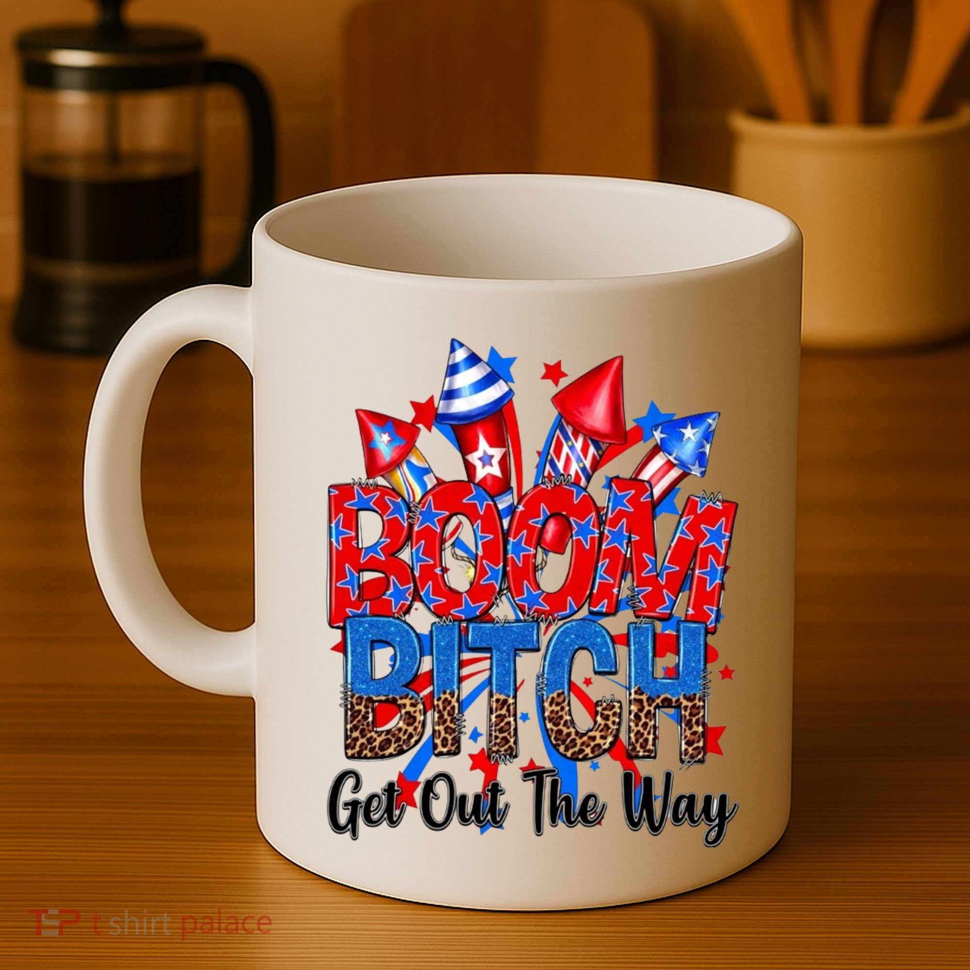 Funny Boom Bitch Get Out The Way Coffee Mug