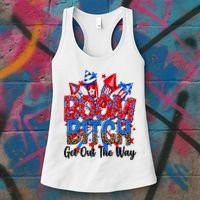 Funny Boom Bitch Get Out The Way Women's Tank Top thumb 3