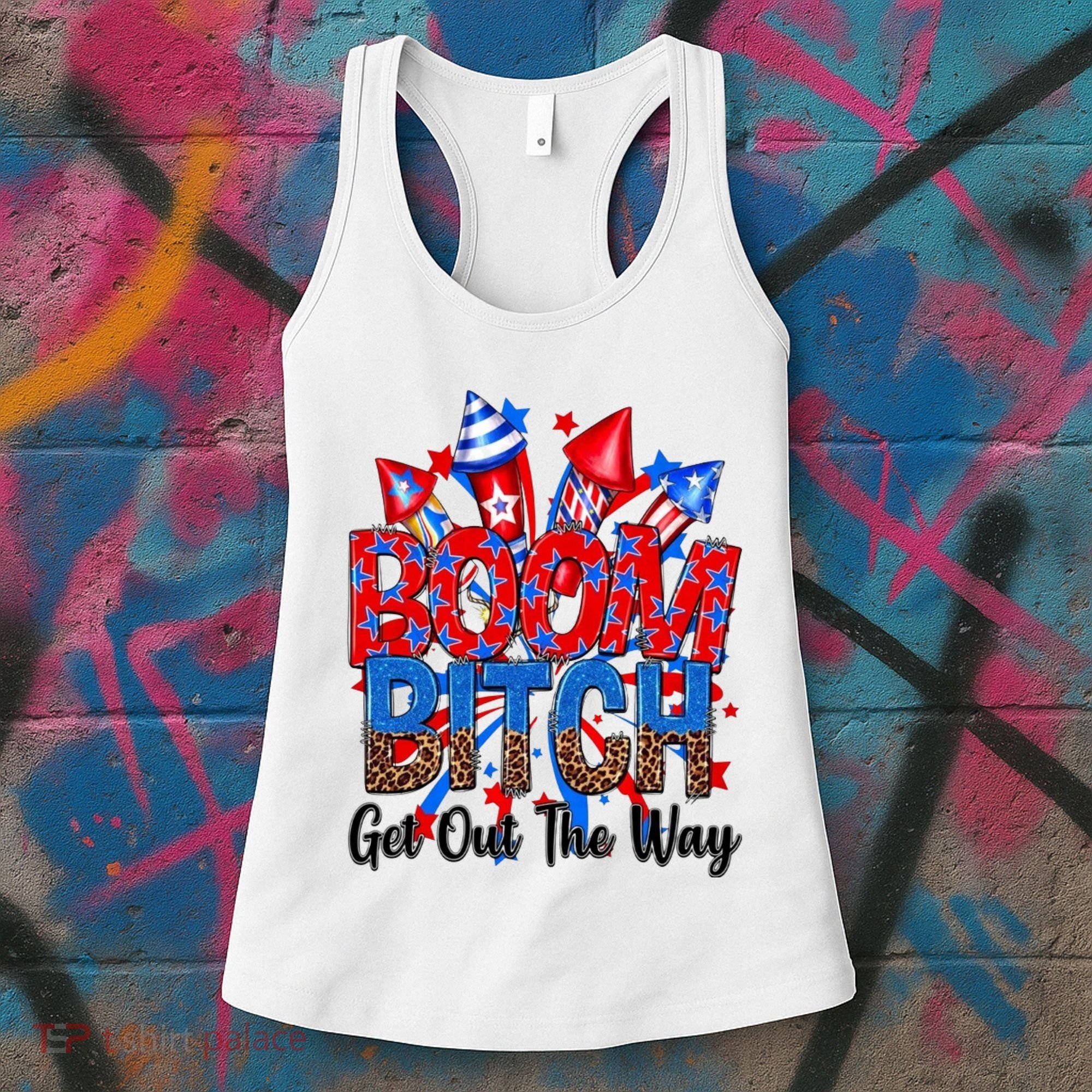 Funny Boom Bitch Get Out The Way Women's Tank Top