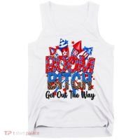 Funny Boom Bitch Get Out The Way Tank Top thumb 0