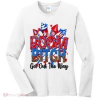 Funny Boom Bitch Get Out The Way Women's Long Sleeve Shirt thumb 0