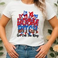 Funny Boom Bitch Get Out The Way Women's T-Shirt thumb 2