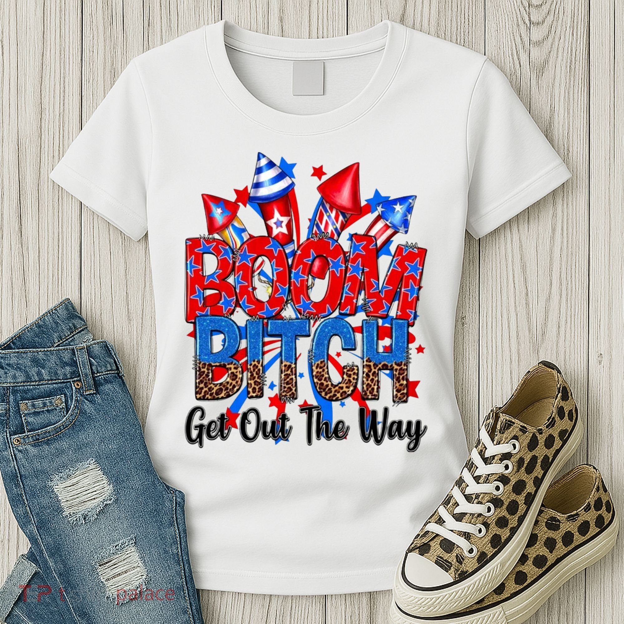 Funny Boom Bitch Get Out The Way Women's T-Shirt