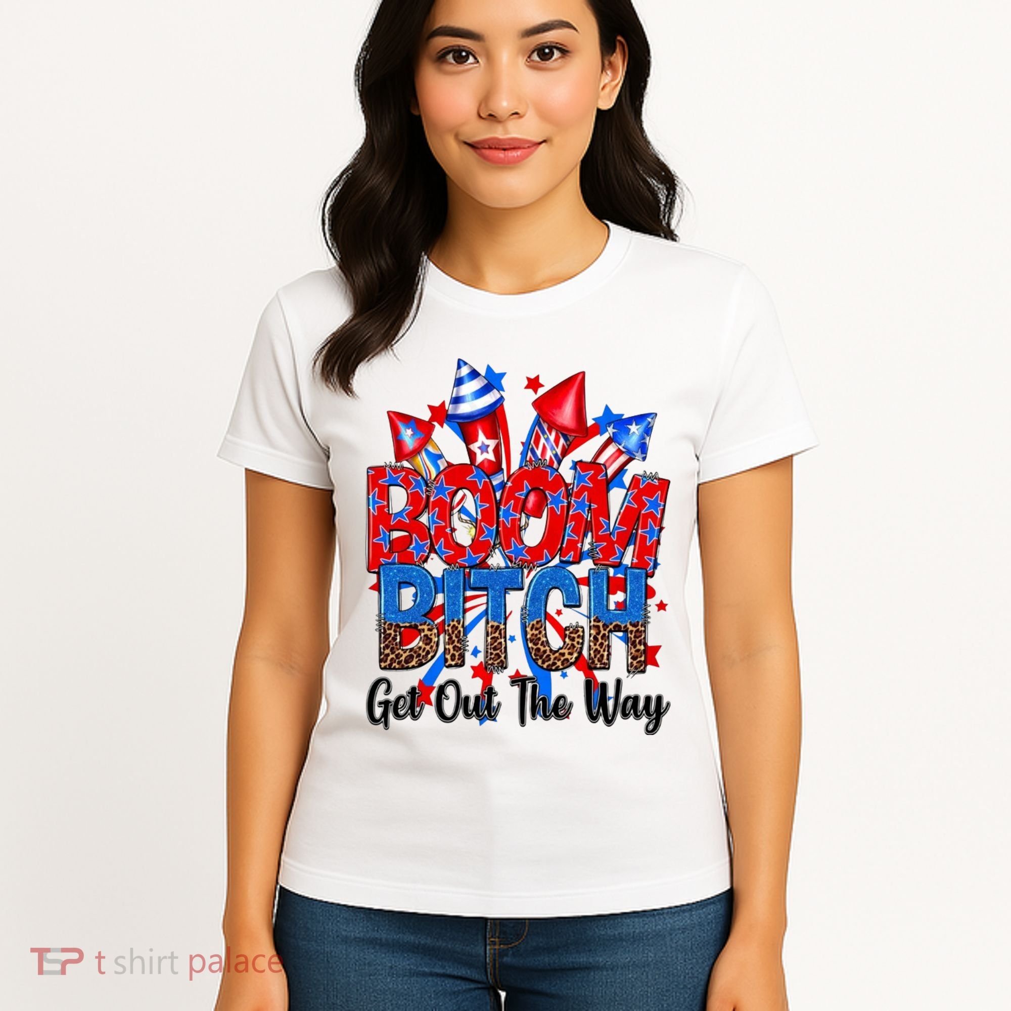 Funny Boom Bitch Get Out The Way Women's T-Shirt