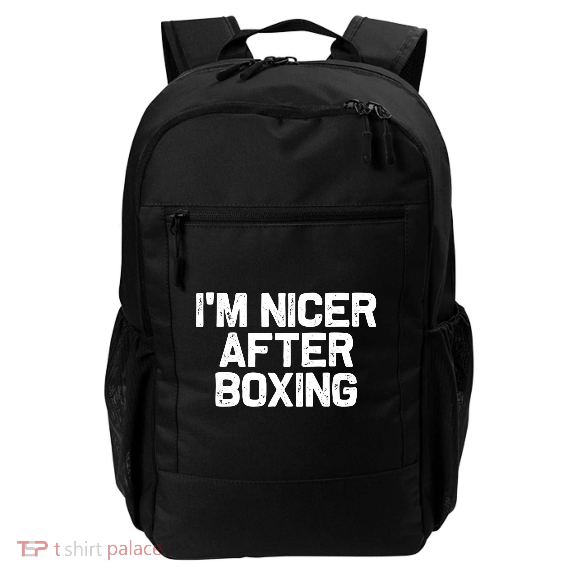 Funny Boxer Boxing Coach IM Nicer After Boxing Cool Gift Backpack
