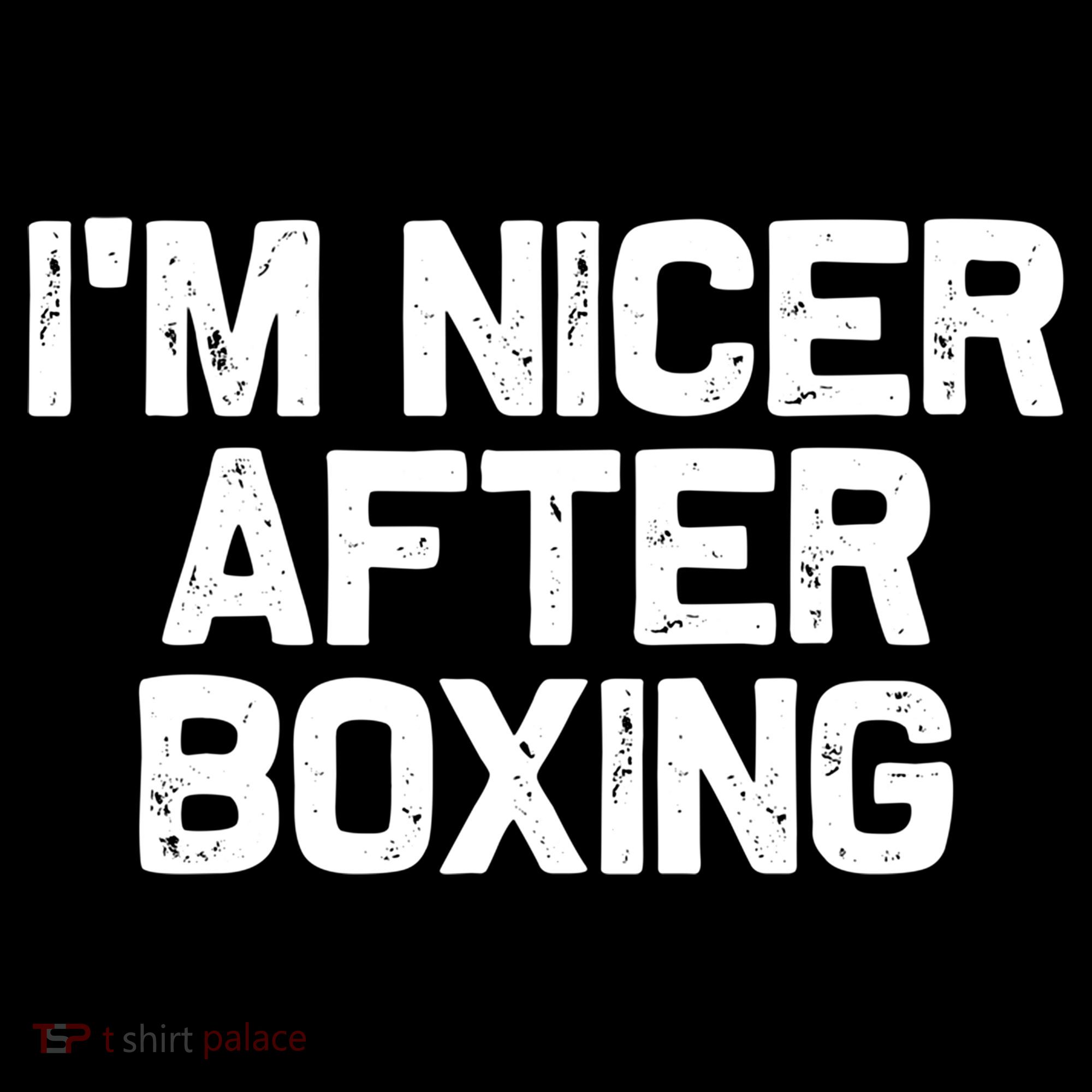 Funny Boxer Boxing Coach IM Nicer After Boxing Cool Gift Women's Hoodie