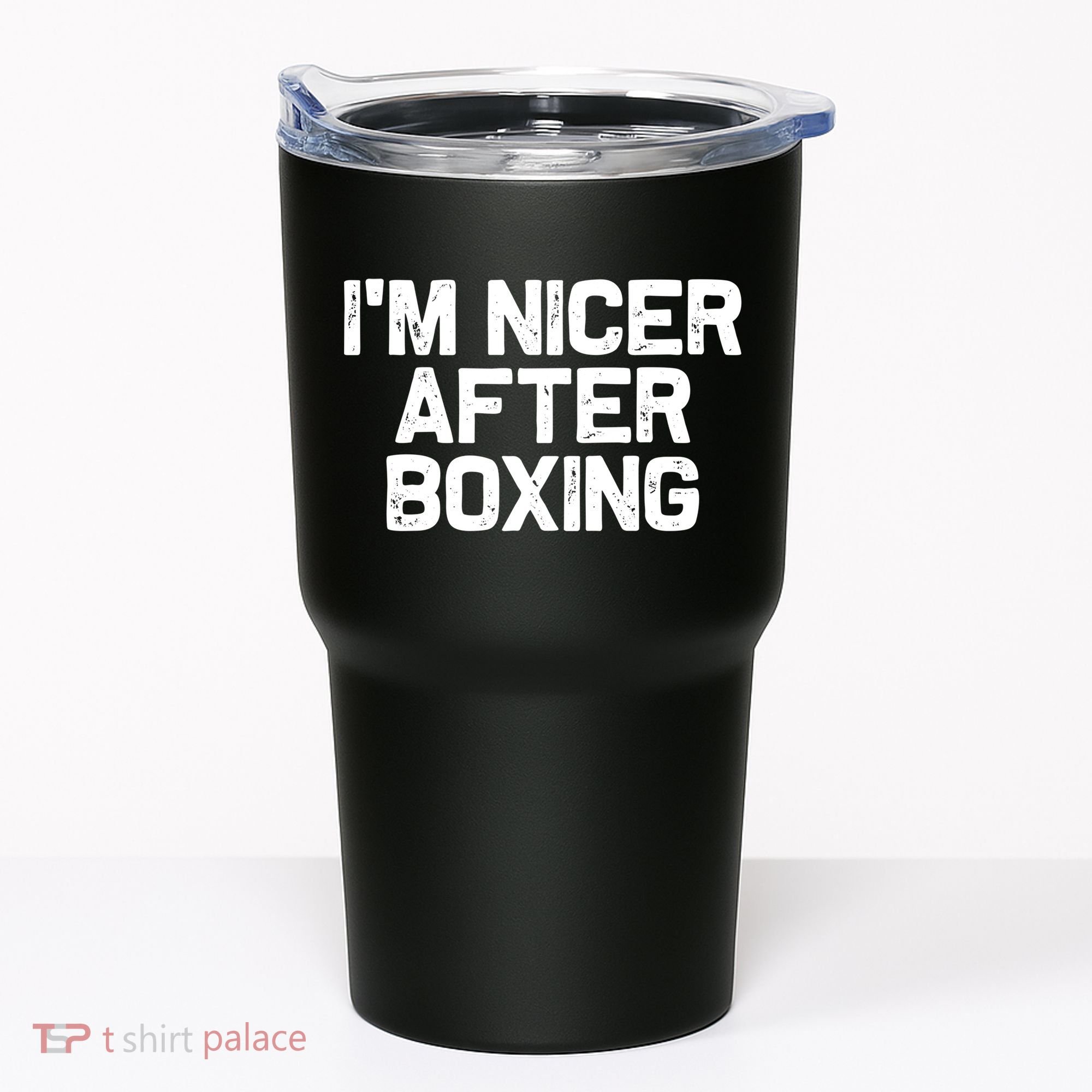 Funny Boxer Boxing Coach IM Nicer After Boxing Cool Gift Tumbler