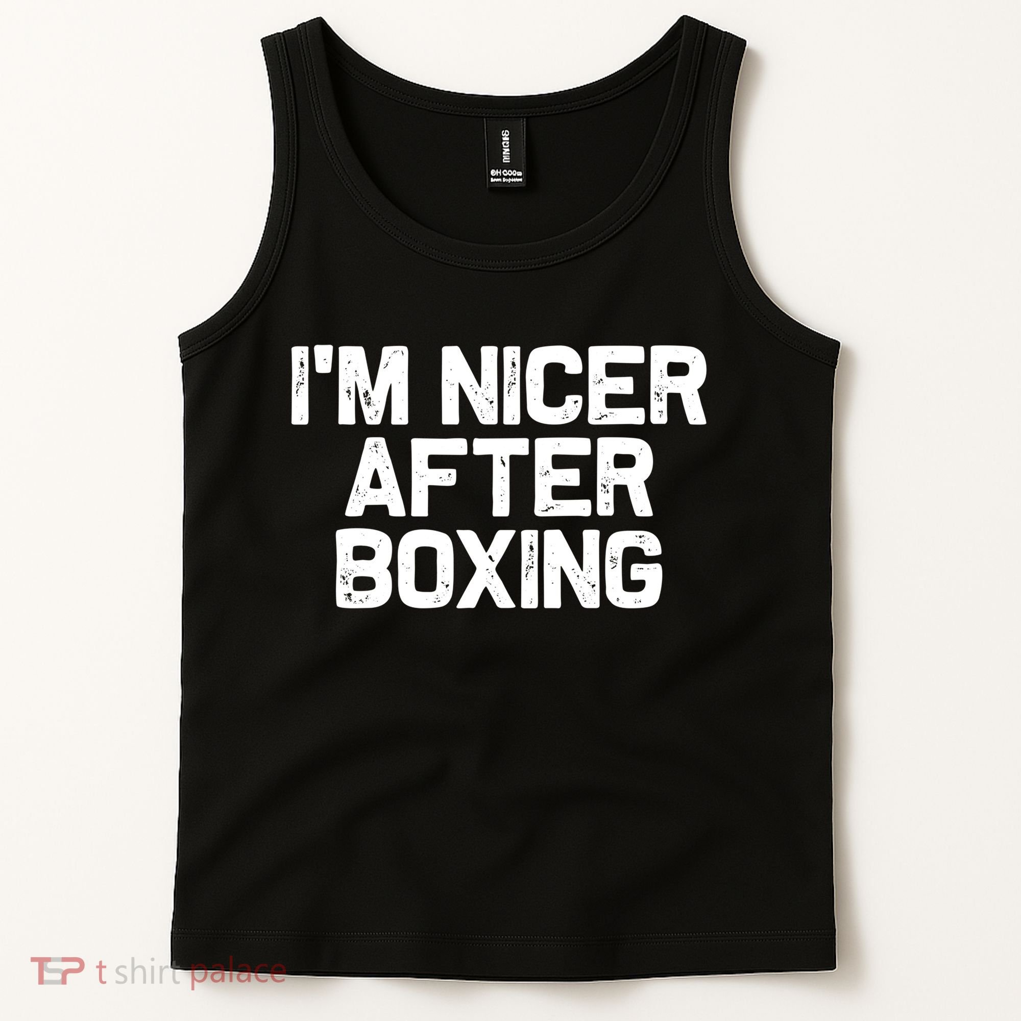 Funny Boxer Boxing Coach IM Nicer After Boxing Cool Gift Tank Top
