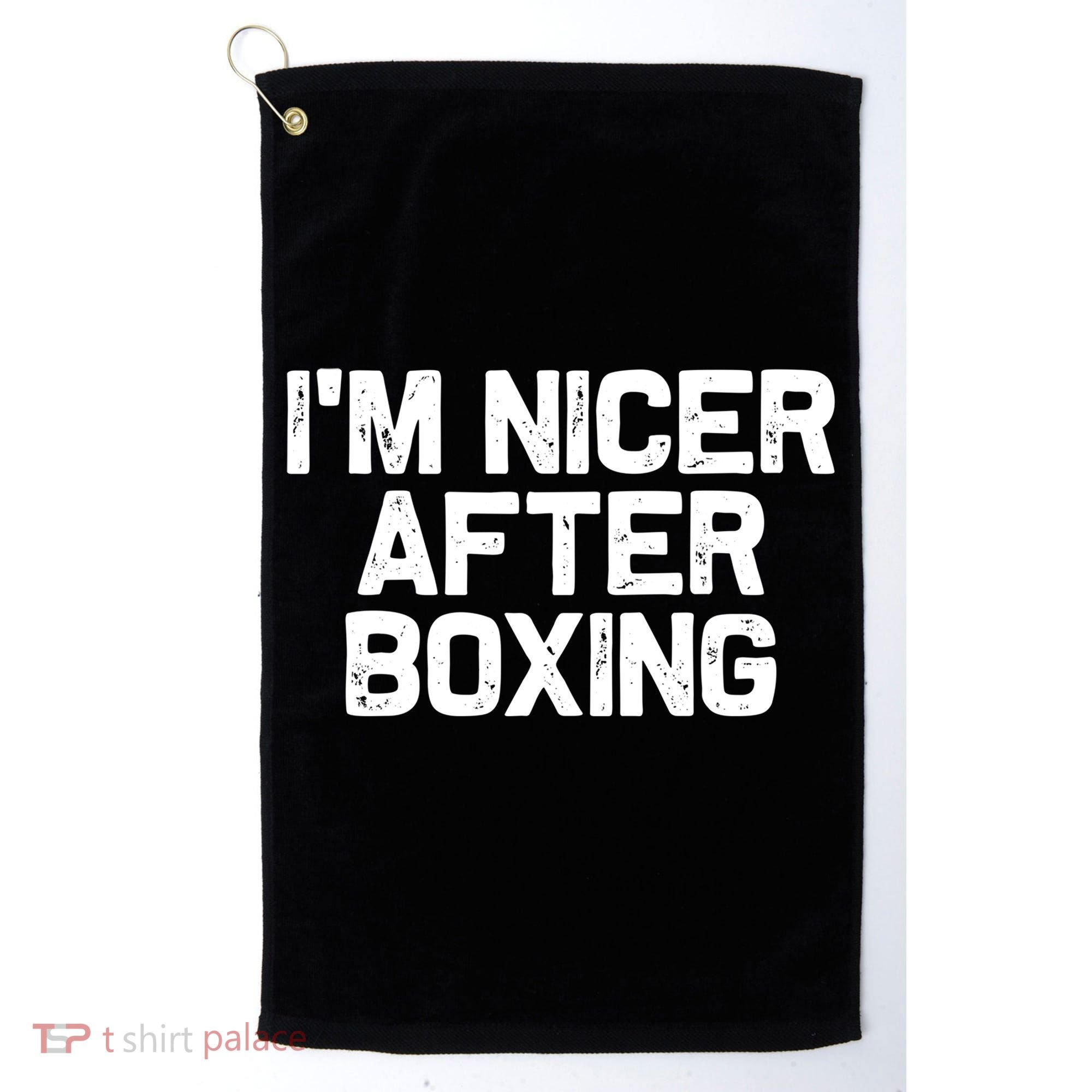 Funny Boxer Boxing Coach IM Nicer After Boxing Cool Gift Golf Towel