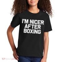 Funny Boxer Boxing Coach IM Nicer After Boxing Cool Gift Kids T-Shirt thumb 2
