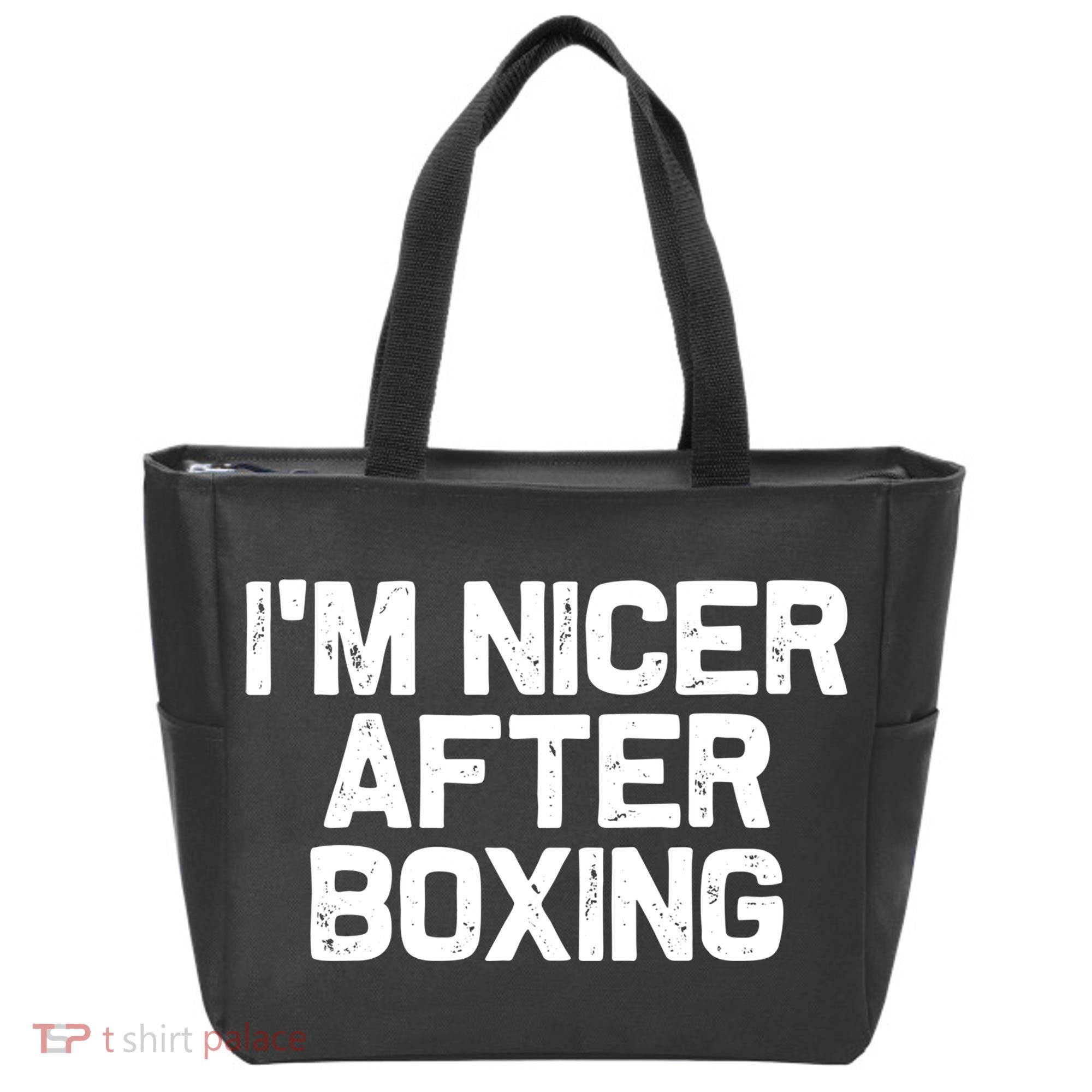 Funny Boxer Boxing Coach IM Nicer After Boxing Cool Gift Tote Bag