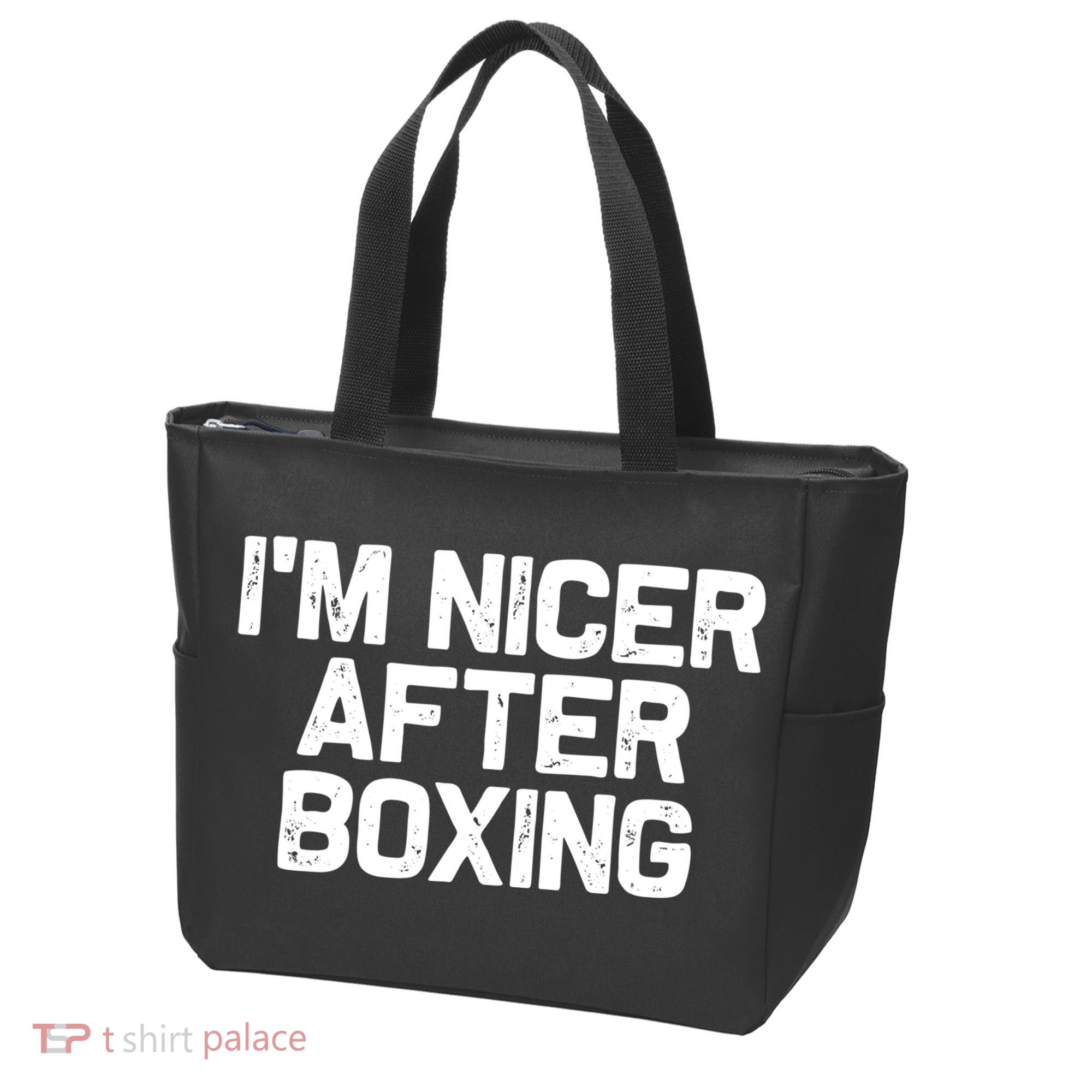Funny Boxer Boxing Coach IM Nicer After Boxing Cool Gift Tote Bag