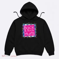 Funny Back Body Hurts Hoodie thumb 0
