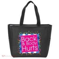 Funny Back Body Hurts Tote Bag thumb 0