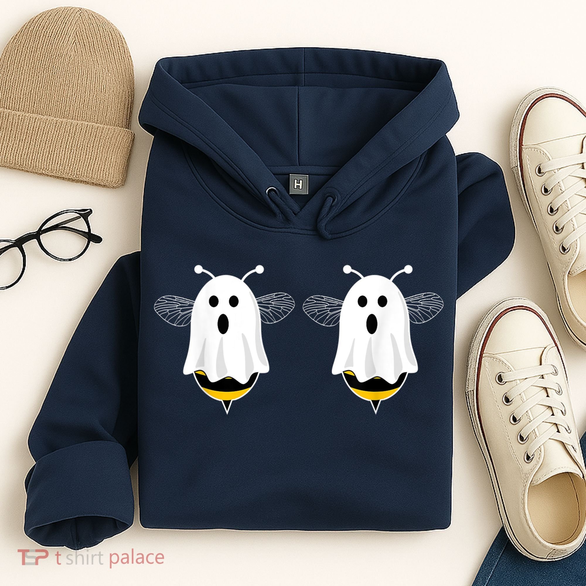 Funny Boo Bees Couples Halloween Costume Hoodie